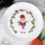 Personalised Christmas Toadstool Santa Plate, thumbnail 1 of 6