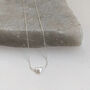 Tiny Sterling Silver Heart Necklace, thumbnail 3 of 9