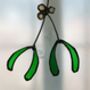 Stained Glass Mistletoe Decoration, thumbnail 3 of 3