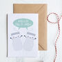 Personalised New Baby Twins Card With Milk Bottles, thumbnail 1 of 3