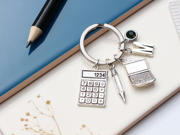 Accountant Personalised Keyring Banker Gift, 7 of 11