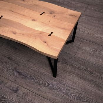 Solid Live Edge Oak Coffee Table, 3 of 3