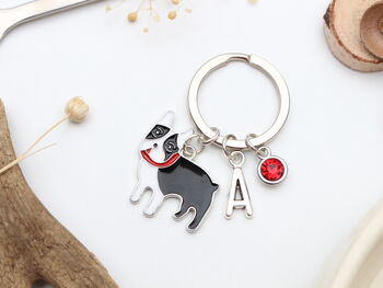 Personalised French Bulldog Keyring, Frenchie, 4 of 8
