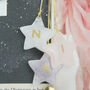 Personalised Crystal Star Christmas Decorations, thumbnail 1 of 12