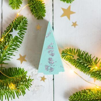 Pastel And Silver Jesmonite Christmas Tree Decoration, 12 of 12