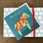 Silver Foiled Thank You Card, thumbnail 1 of 4