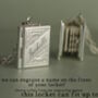 Silver Banner Book Locket Necklace, thumbnail 6 of 9