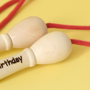 Personalised Red Skipping Rope, 2 of 4