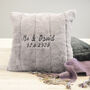 Personalised Luxury Large Super Soft Charcoal Blanket, thumbnail 4 of 8