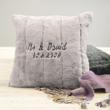 Personalised Luxury Large Super Soft Charcoal Blanket, 4 of 8