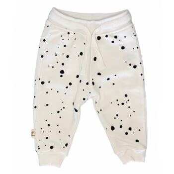 Dotted Cotton Sweatshirt And Jogger Unisex Outfit Set, 5 of 5