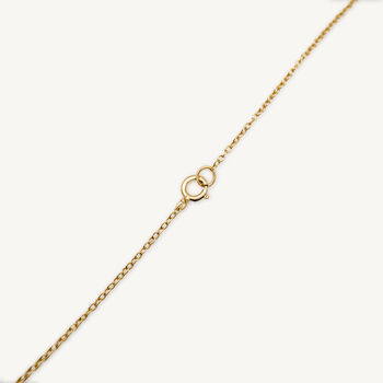 Circle 14k Gold Plated Pendant Necklace, 4 of 4