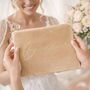 Velvet Feel Bridesmaid/Bride Bag With Glitter Font, thumbnail 1 of 7