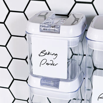 Airtight Clear Plastic Jar With Personalised Label, 7 of 8