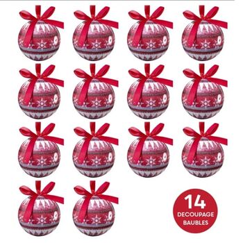 Seven.5cm Bauble Set Of 14, 5 of 9