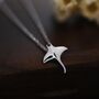Manta Ray Pendant Necklace In Sterling Silver, thumbnail 1 of 12