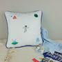 Children's Space Embroidered Nursery Cushion, thumbnail 2 of 8