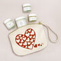 Red Love Heart All Natural Skincare Gift Set, thumbnail 1 of 8