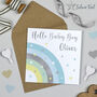 Over The Rainbow Baby Boy Card Blue, thumbnail 2 of 2