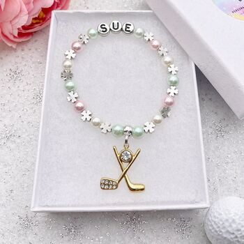 Personalised Golf Bracelet Golfers Gift, 2 of 8