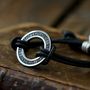 Men's Personalised Silver Washer Bracelet, thumbnail 3 of 4