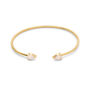 Moonstone Teardrop Adjustable Gold Plated Cuff Bracelet, thumbnail 10 of 10