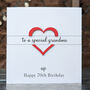 Personalised 70th Birthday Card For Grandma – Special Elegant Keepsake – Handmade Gift For Grandmother, Milestone Greeting Card, thumbnail 1 of 4