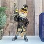 28cm Steampunk Fox Ornament Retro Style Home Décor Figurine Gift, thumbnail 1 of 8
