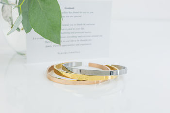 Powerful Affirmation Bangles With Messages, 2 of 11
