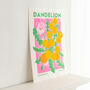 Dandelion Flower Risograph Print, thumbnail 1 of 3