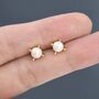 Sterling Silver Tiny Pearl Stud Earrings, thumbnail 3 of 12