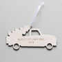 Personalised Wooden Christmas Bauble With Car, thumbnail 2 of 3