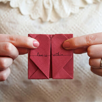 Personalised Origami Heart Photo Keepsake, 2 of 6
