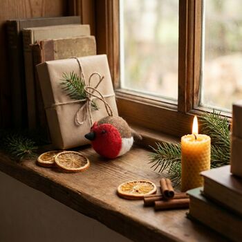 Handmade Fair Trade Felt Sweetheart Robin, 3 of 3