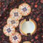 Marble Meenakari Coasters, Set Of Six With Case, thumbnail 7 of 11