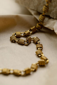 Woven Chunky Chain Necklace, 2 of 4