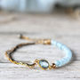 Blue Topaz And Aquamarine Bracelet, thumbnail 2 of 12