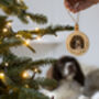 Custom Pet Portrait Christmas Tree Decoration, thumbnail 3 of 12