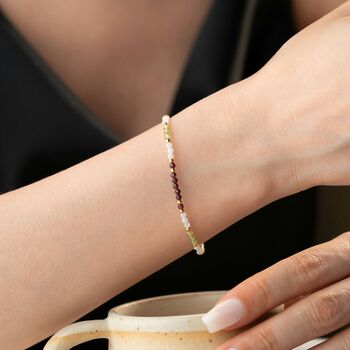 Natural Garnet, Moonstone And Peridot, 7 of 8