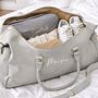 Personalised Unisex Faux Leather Weekender Travel Bag, thumbnail 2 of 8