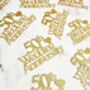 Golden 50th Wedding Anniversary Confetti Table Decorations, thumbnail 5 of 7