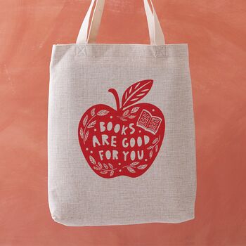 Books Are Good For You | Literary Activist Tote Bag, 2 of 3
