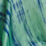 100% Mulberry Silk Scarf, Green And Blue, thumbnail 3 of 6