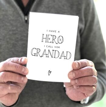 I Have A Hero I Call Him Dad Card, 2 of 3