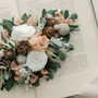 Clara Winter Whites Hair Clip Dried Flower Wedding Hair Accessory, thumbnail 2 of 5