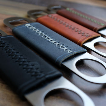 Personalised Leather Bottle Opener, 7 of 9