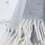 Giant Blanket Scarf / Pashmina Grey Merino Collection, thumbnail 4 of 5
