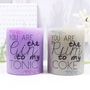 Personalised 'Spirit To My Mixer' Alcohol Quote Candle, thumbnail 3 of 8