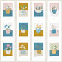 2026 Desk Calendar Flower Mugs, thumbnail 3 of 5