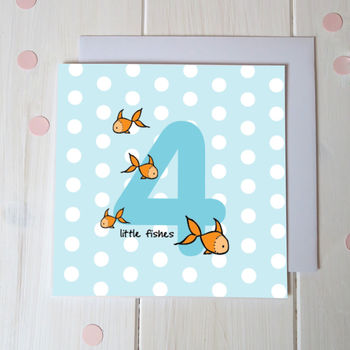 Animal Number Age Birthday Cards, 4 of 6